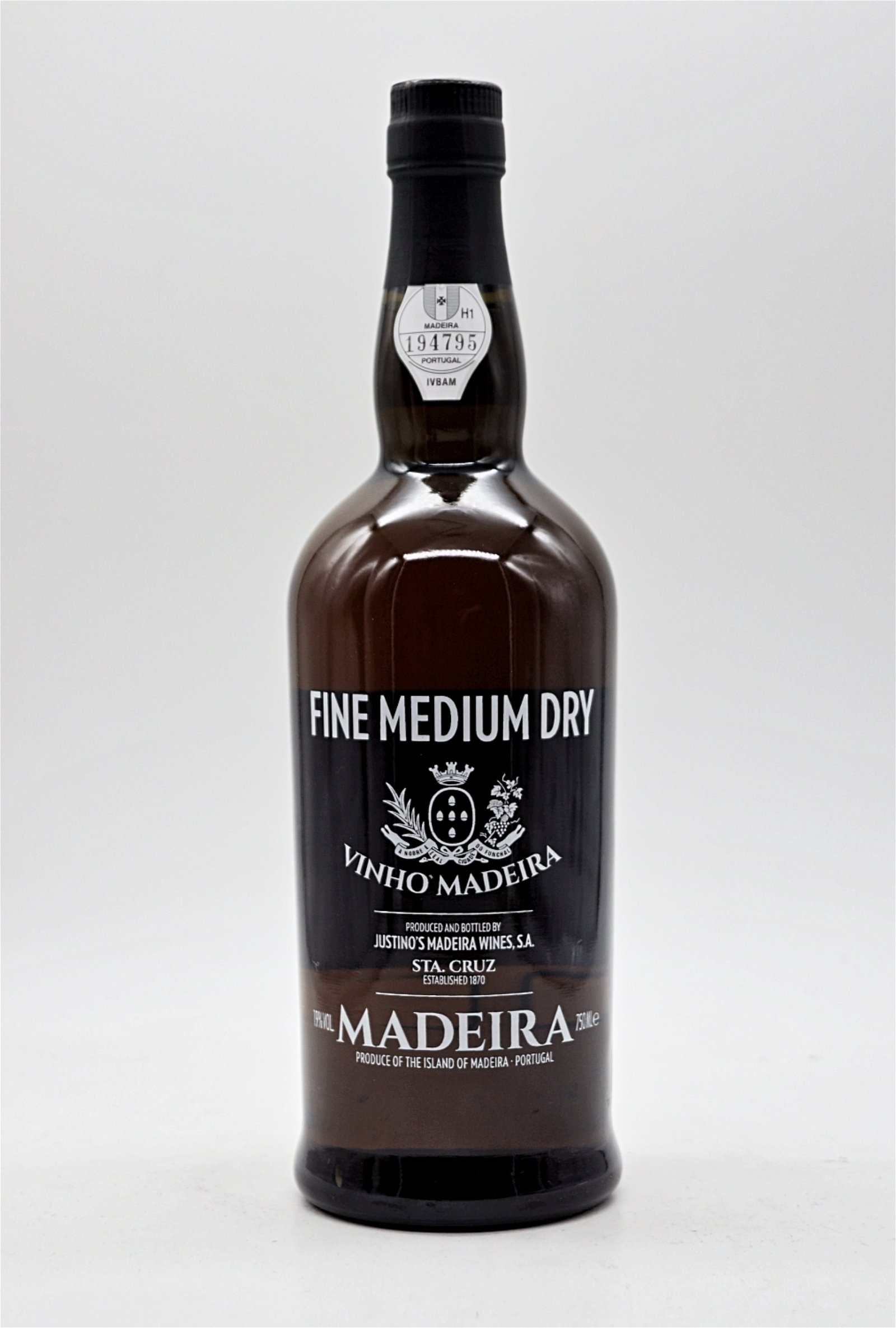 Justinos Madeira Wines Fine Medium Dry Vinho Madeira