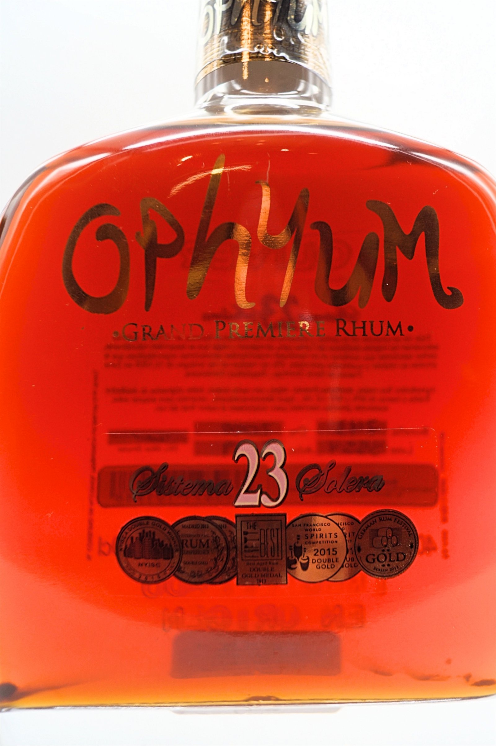 Ophyum 23 Jahre Solera Grand Premiere Rhum