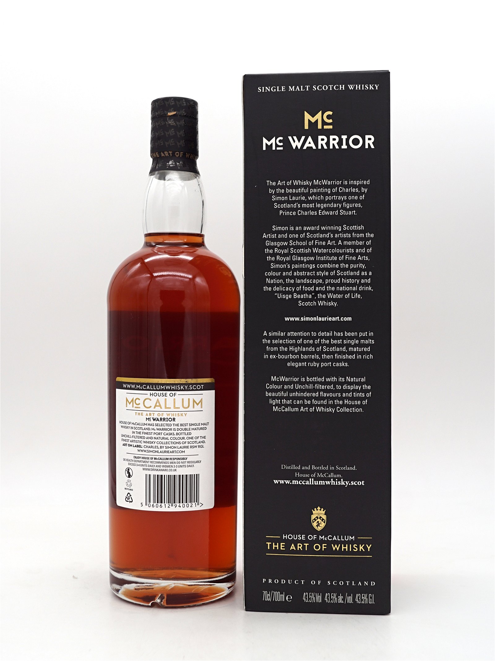 House of Mc Callum Mc Warrior Single Malt Scotch Whisky 