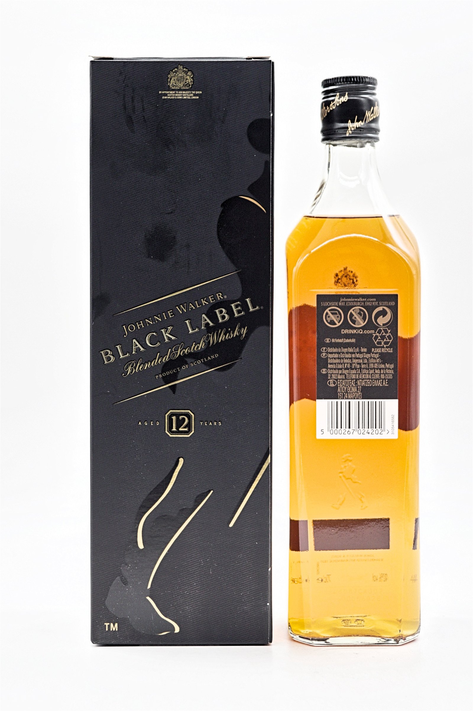 Johnnie Walker 12 Jahre Black Label Blended Scotch Whisky