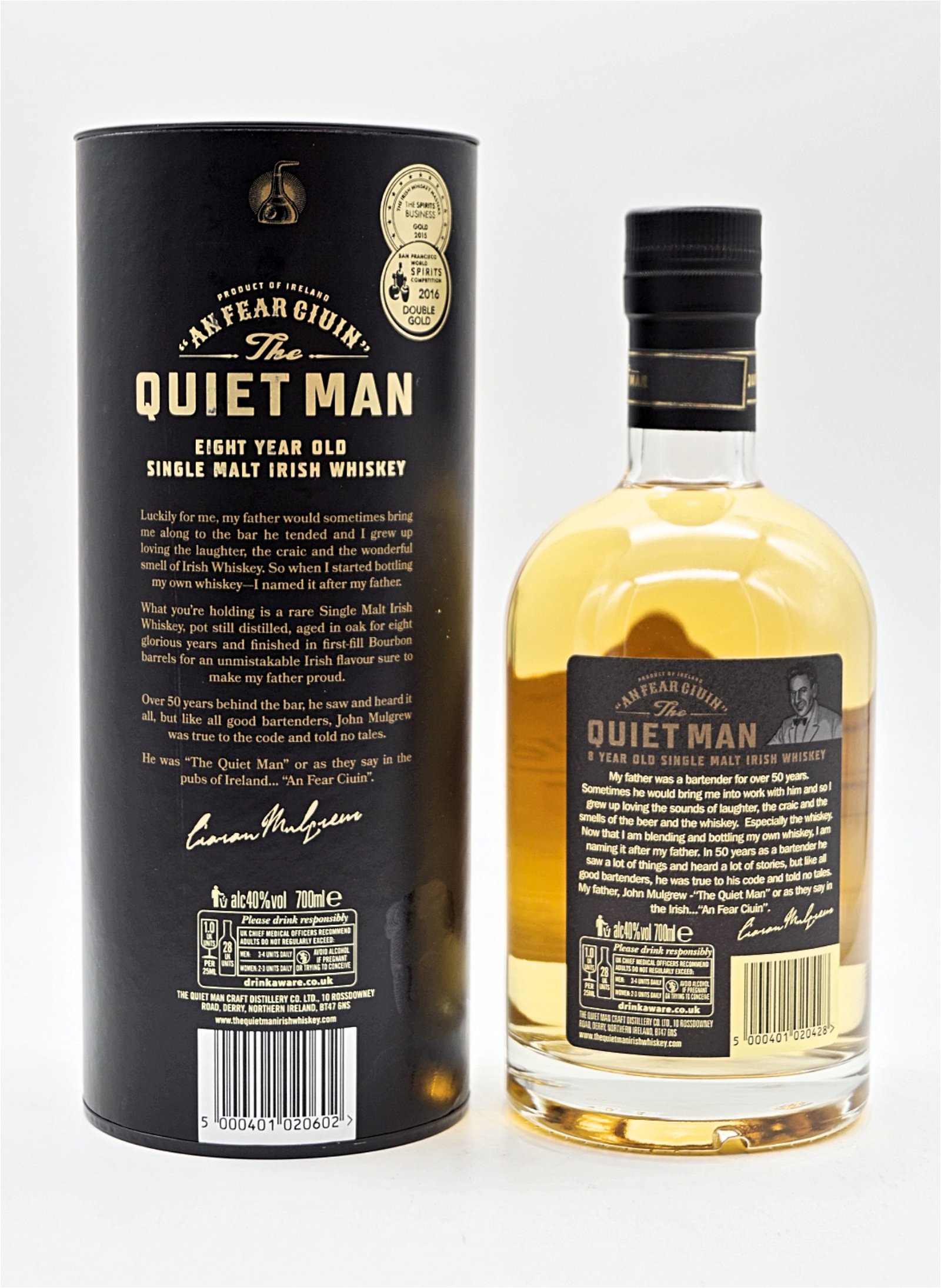 The Quiet Man 8 Jahre Single Malt Irish Whiskey