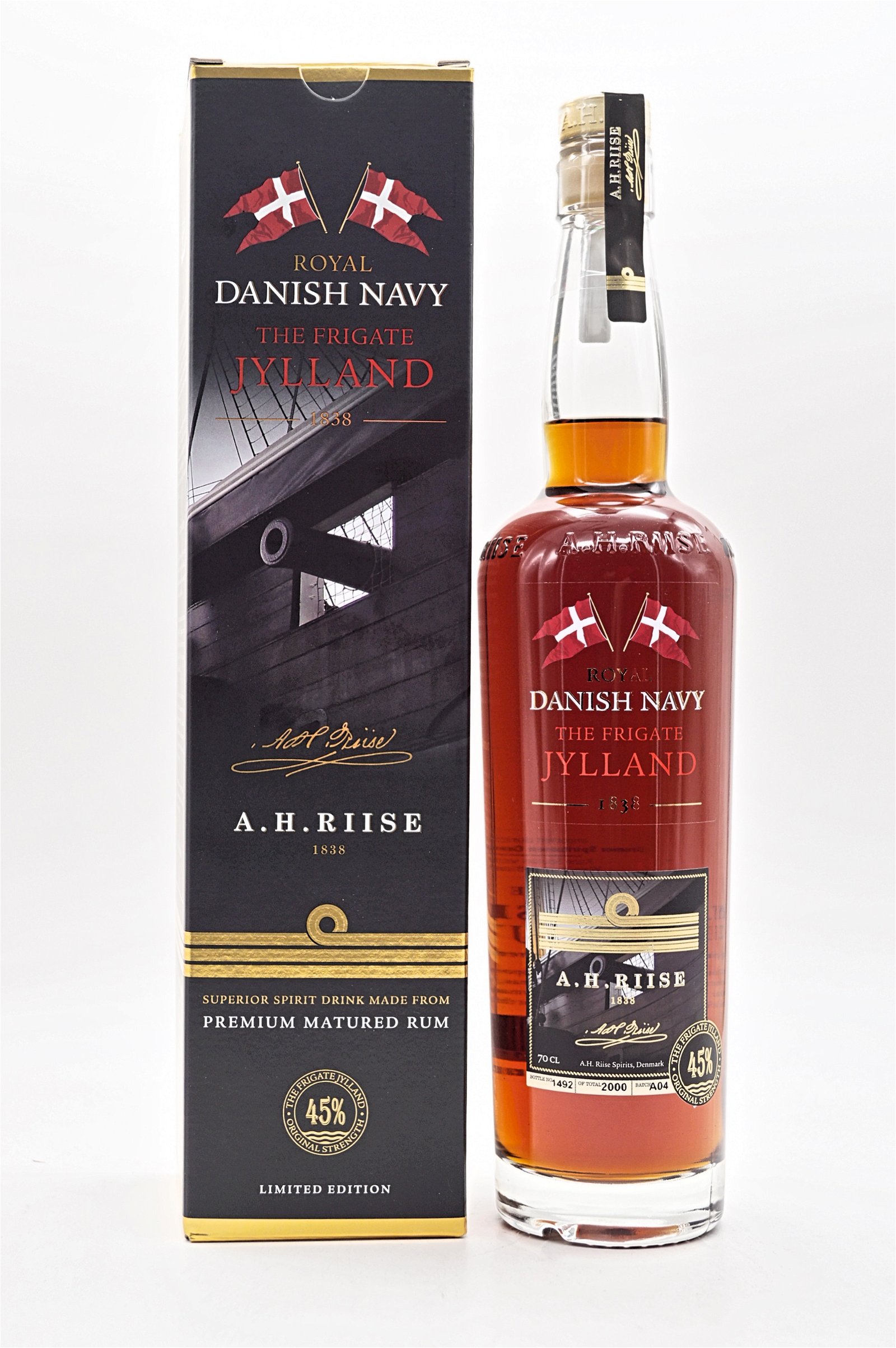 A. H. Riise The Frigate Jylland Navy Rum