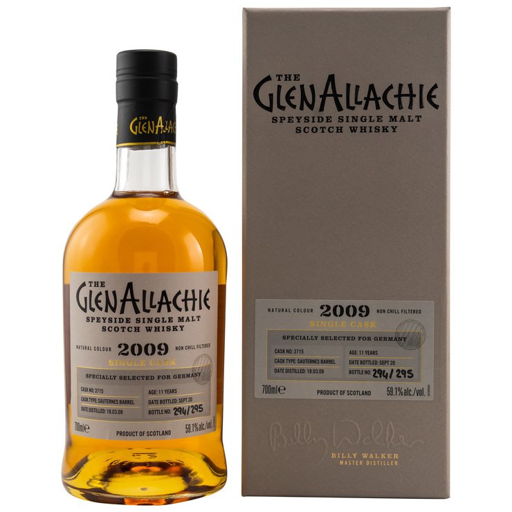 GlenAllachie Single Casks 2009/2020 11 Jahre Sauternes Barrel Speyside Single Malt Scotch Whisky