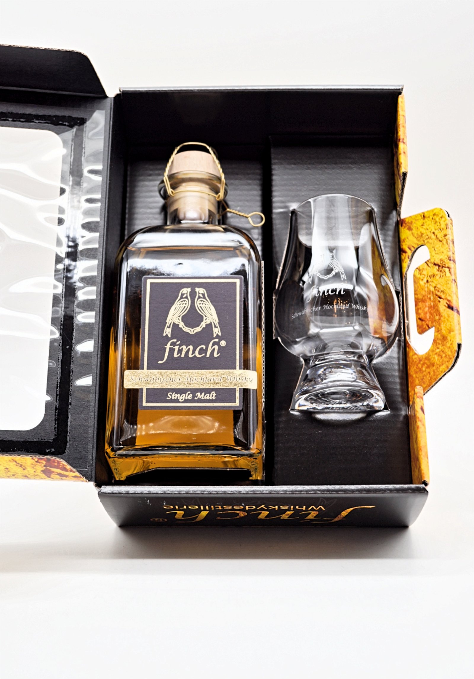 Finch Special Whisky Set Single Malt Sherry Schwäbischer Hochland Whisky+ Finch Whiskyglas
