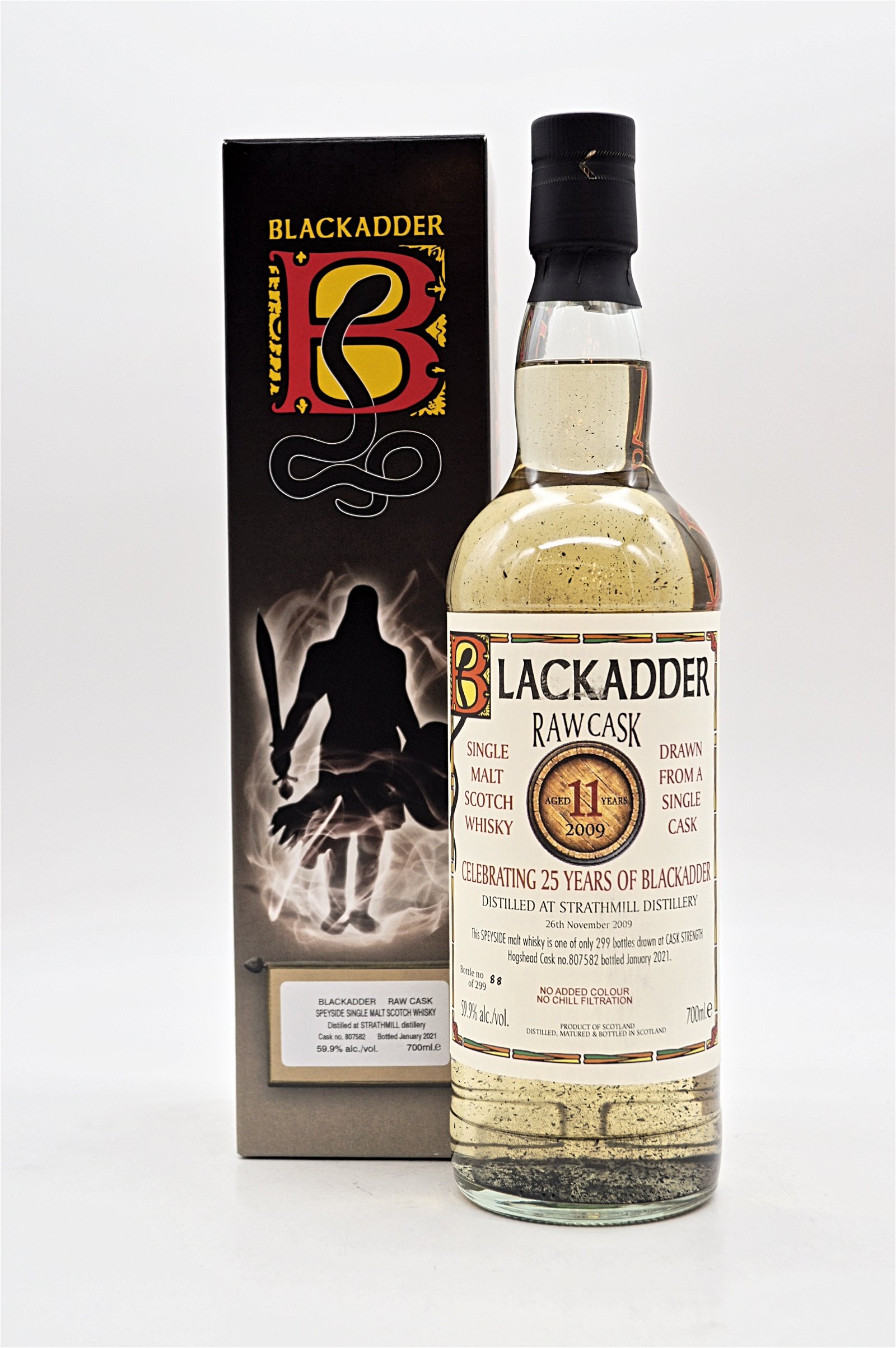 Blackadder 11 Jahre Strathmill Raw Cask No 807582 Single Malt Scotch Whisky