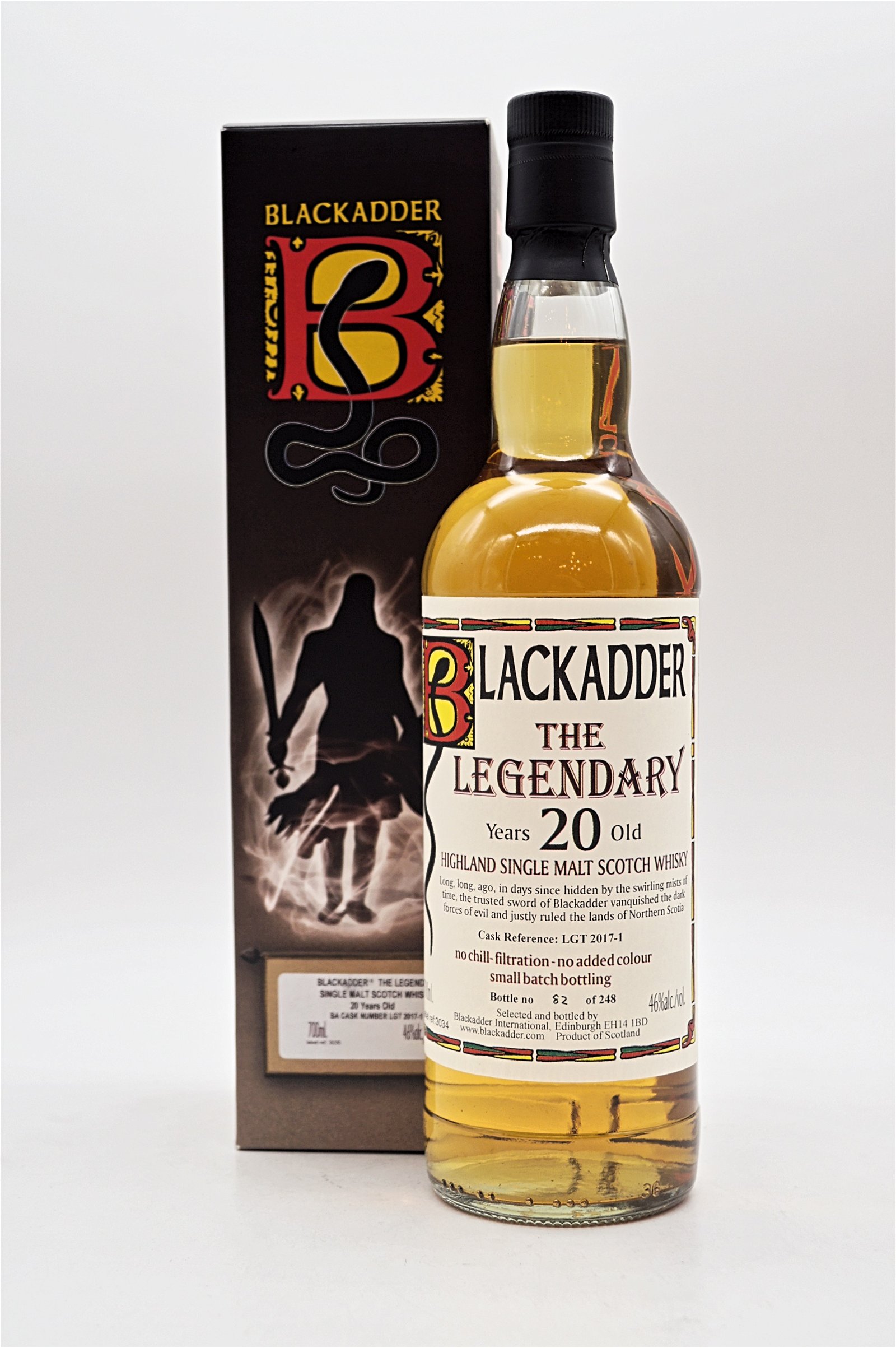 Blackadder 20 Jahre The Legendary Raw Cask No LGT 2017-1 Single Malt Scotch Whisky