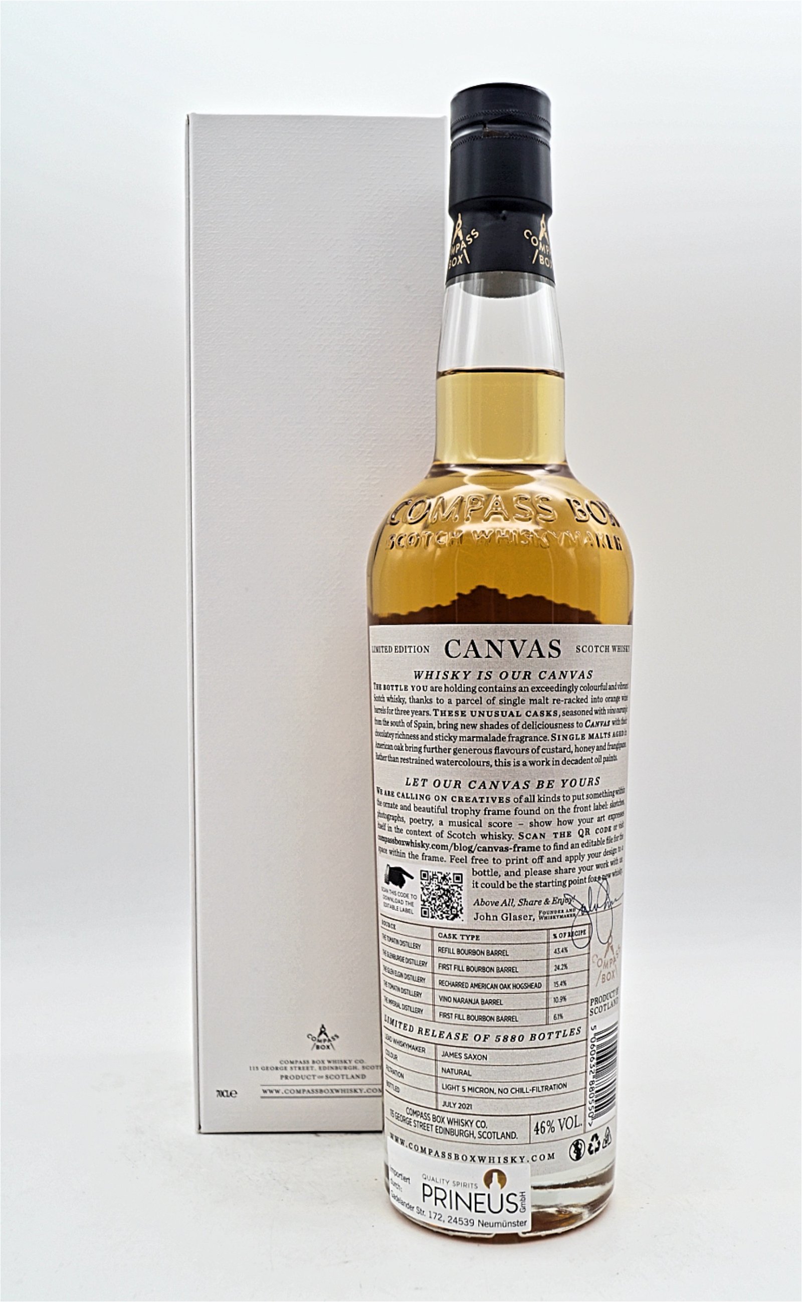 Compass Box Canvas Limited Edition Blended Malt Scotch Whisky