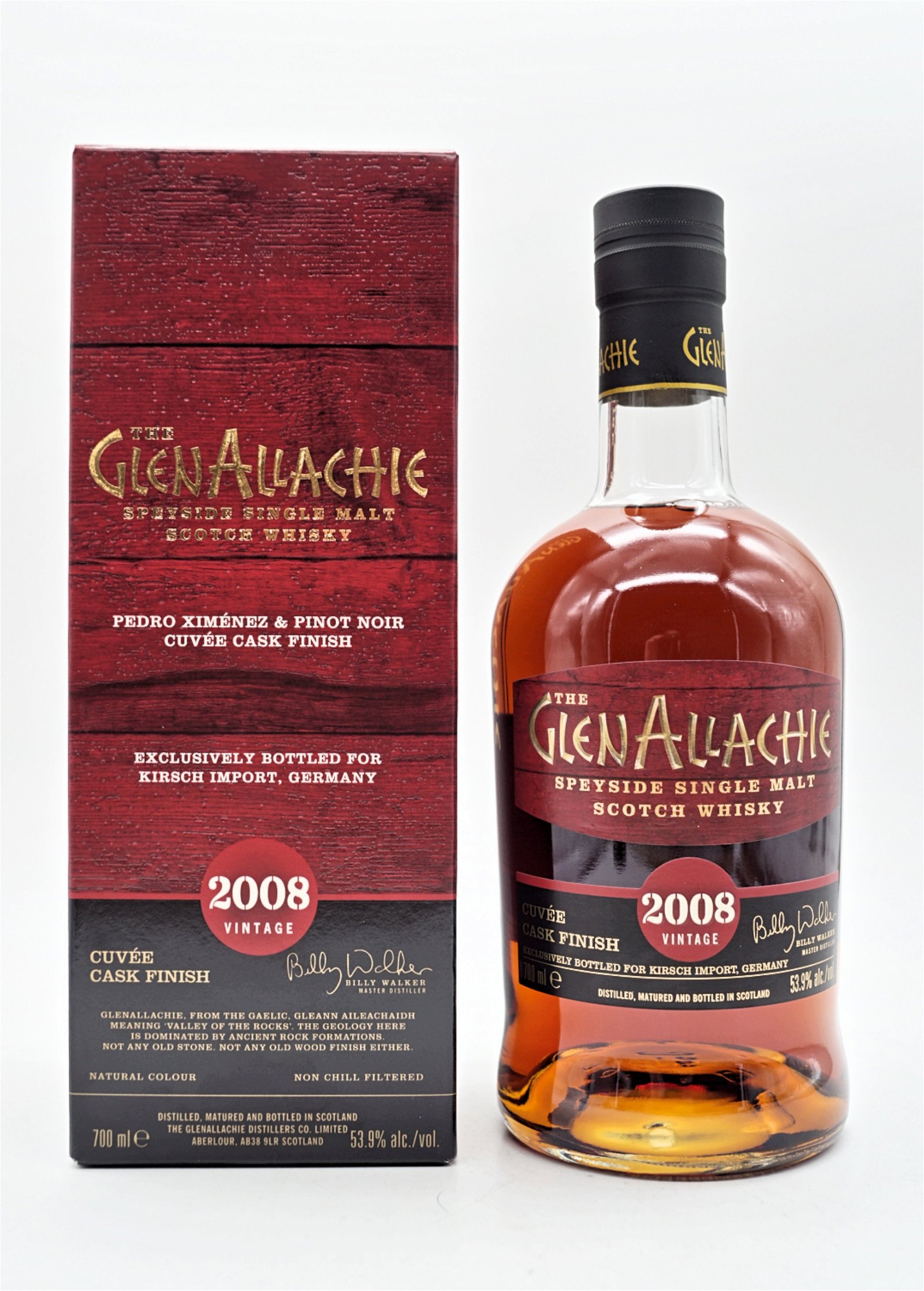 GlenAllachie Vintage 2008 Cuvee Cask Finish Speyside Single Malt Scotch Whisky