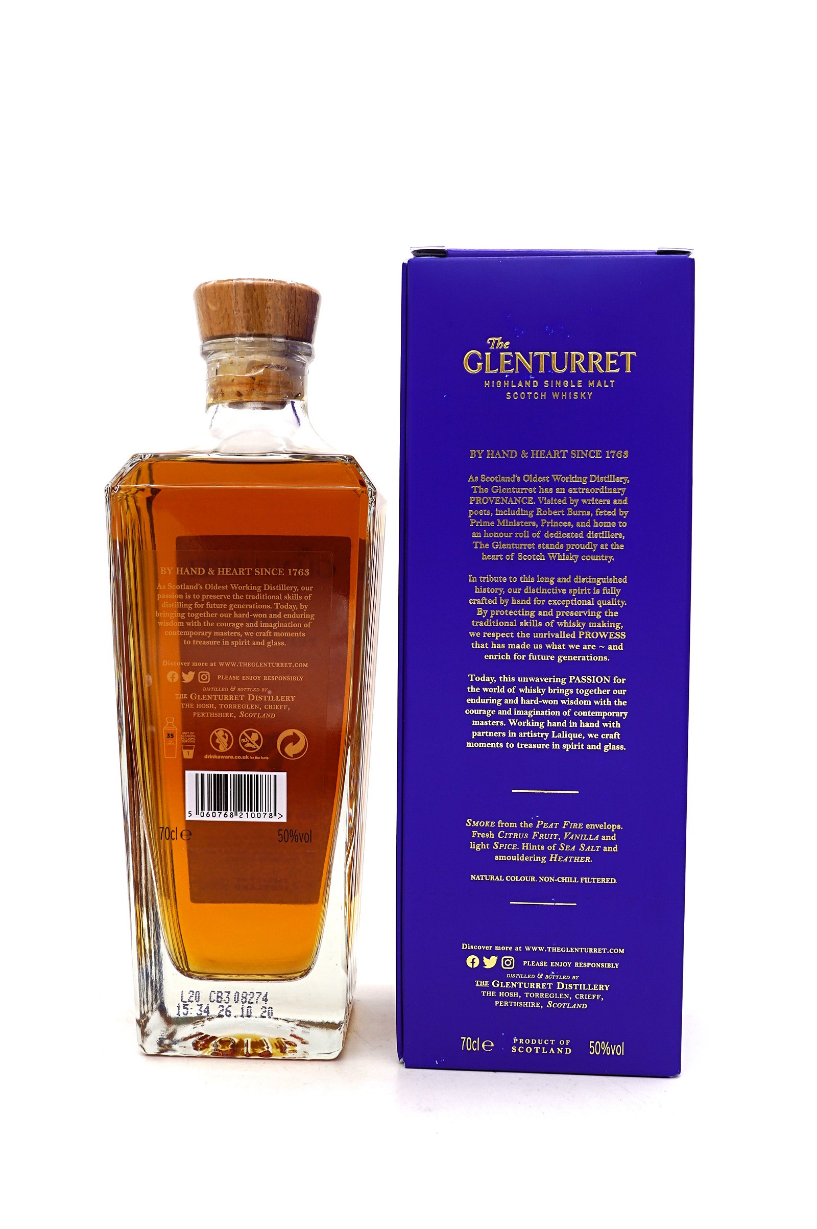 The Glenturret 10 Jahre Peat Smoked 2020 Maiden Release Highland Single Malt Scotch Whisky