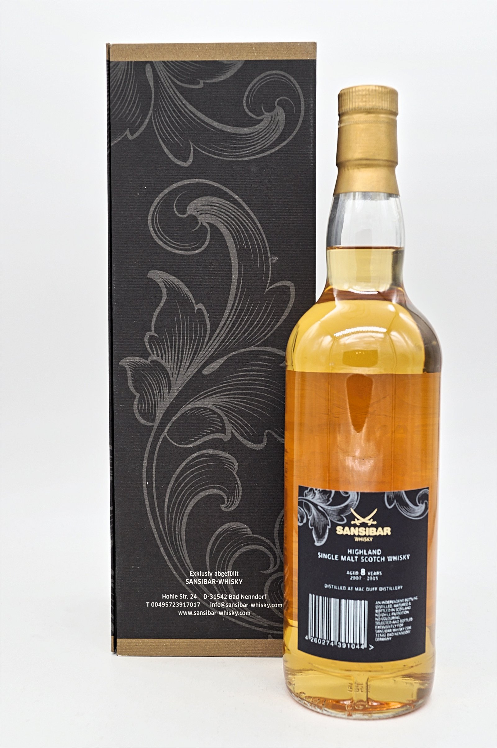 Sansibar Whisky 8 Jahre Macduff Distillery 2007/2015 Limited Edition Single Cask Single Malt Scotch Whisky