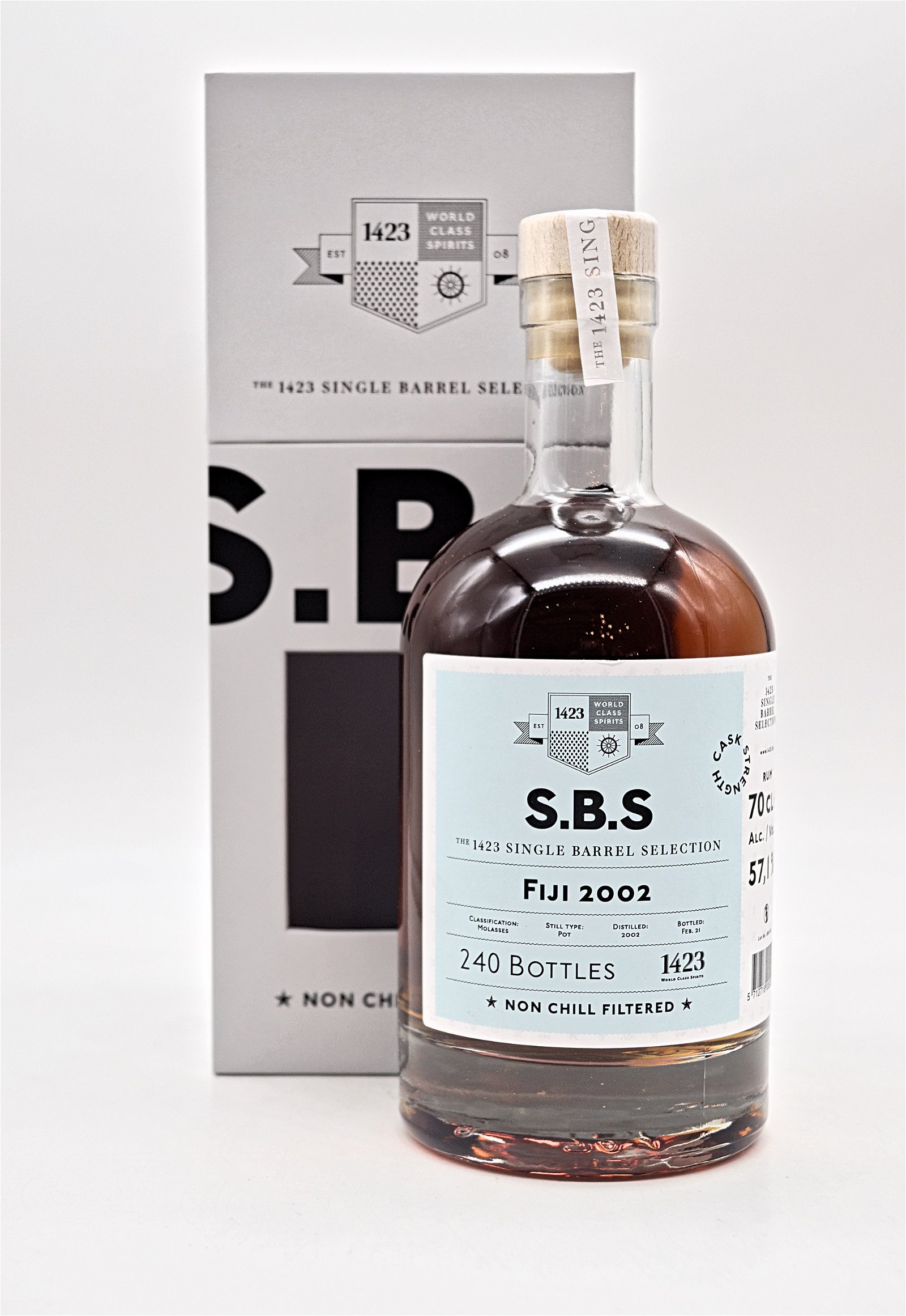 SBS Fiji 2002 South Pacific Single Barrel Selection Rum 