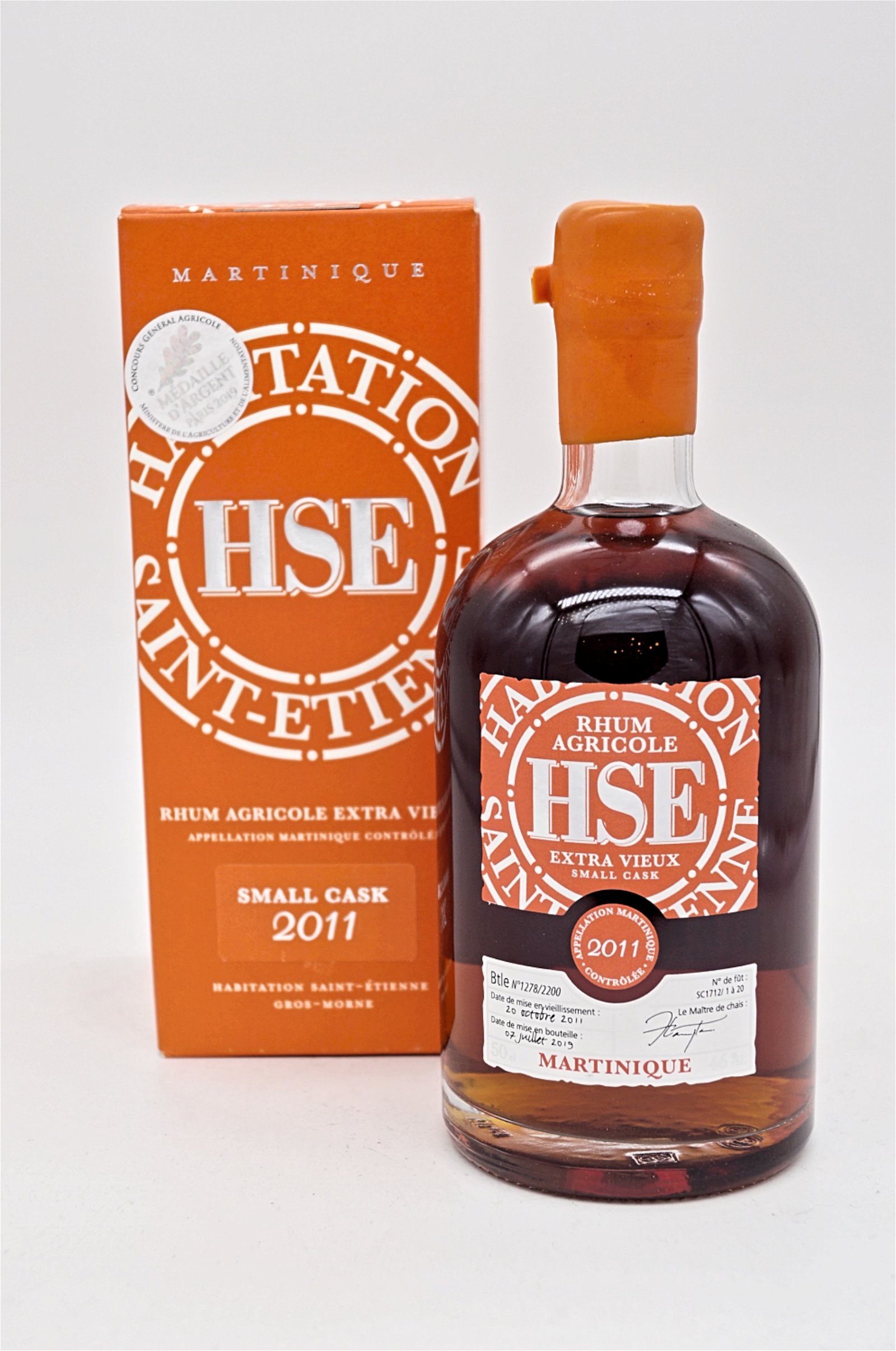 HSE 2011 Small Cask Rhum Agricole Extra Vieux 