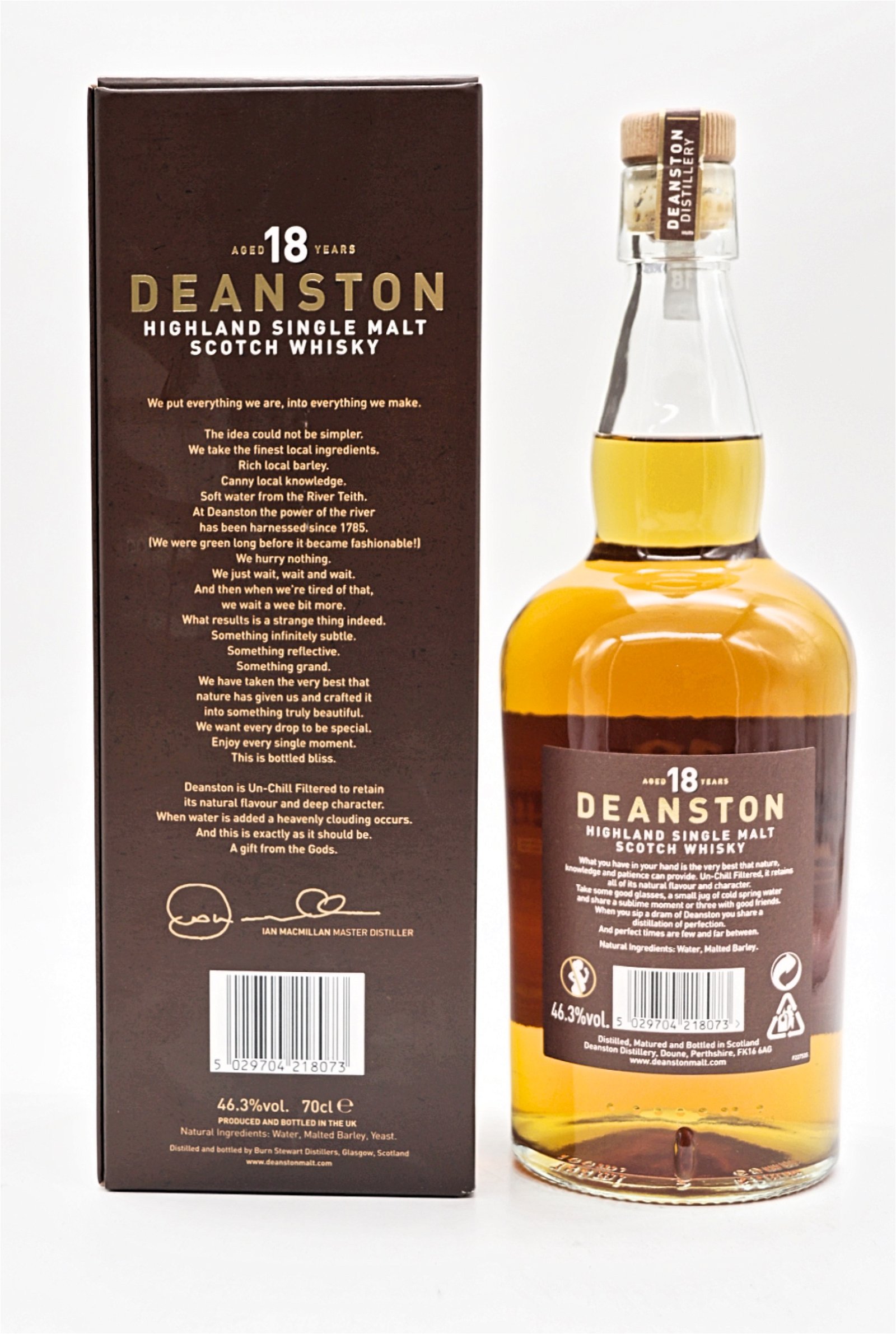 Deanston 18 Jahre Bourbon Cask Finish Highland Single Malt Scotch Whisky