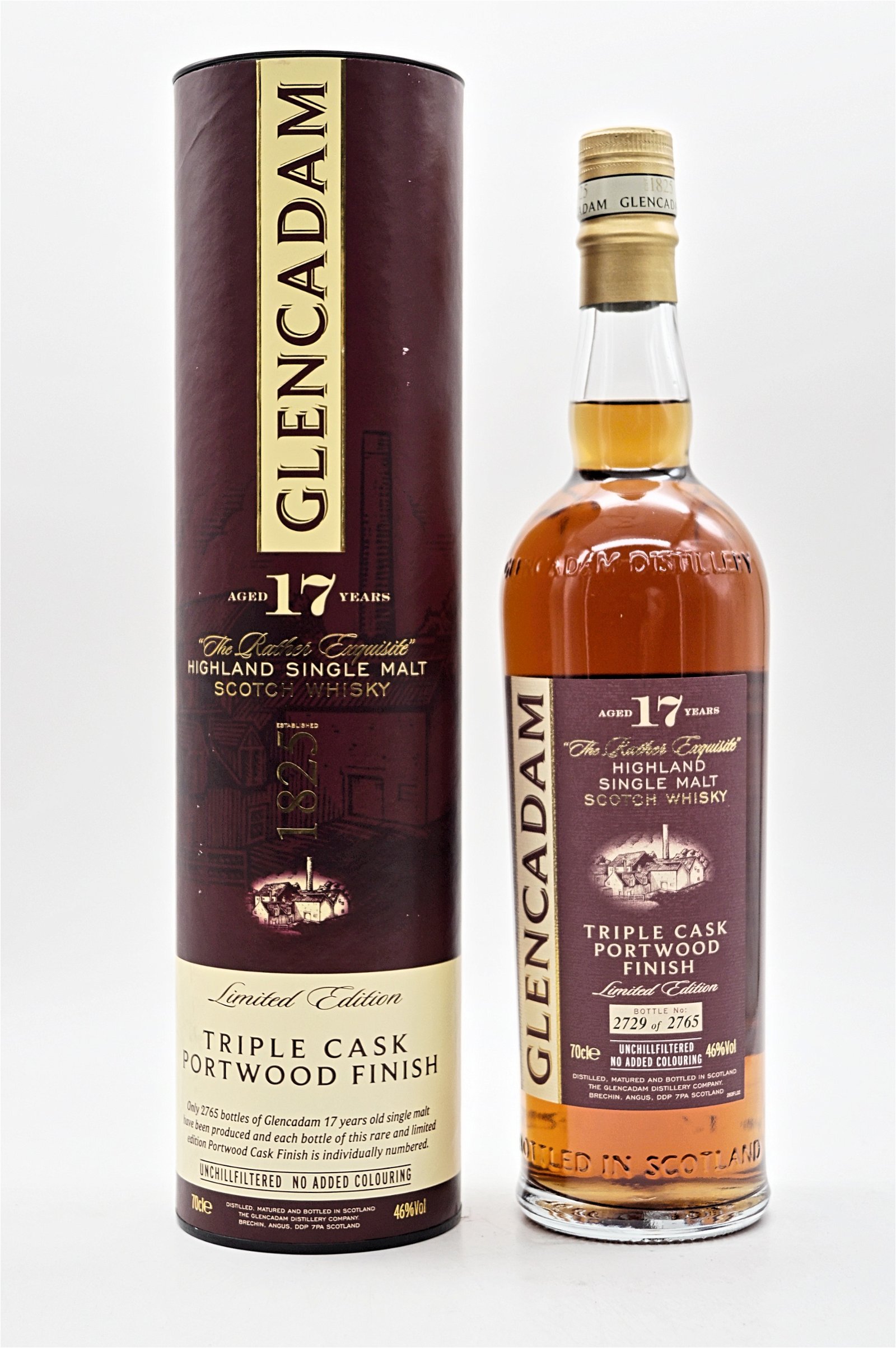 Glencadam 17 Jahre The Rather Exquisite Triple Cask Portwood Finish Highland Single Malt Scotch Whisky