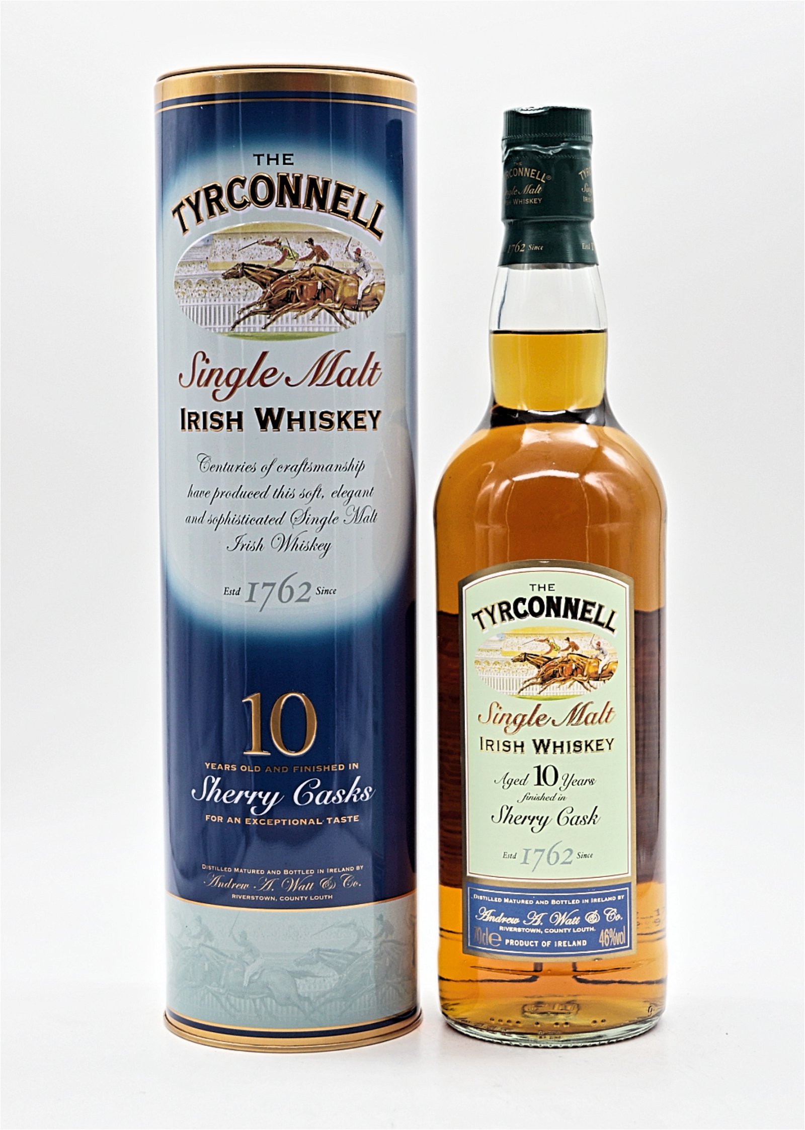 The Tyrconnell 10 Jahre Sherry Cask Finish Single Malt Irish Whiskey 