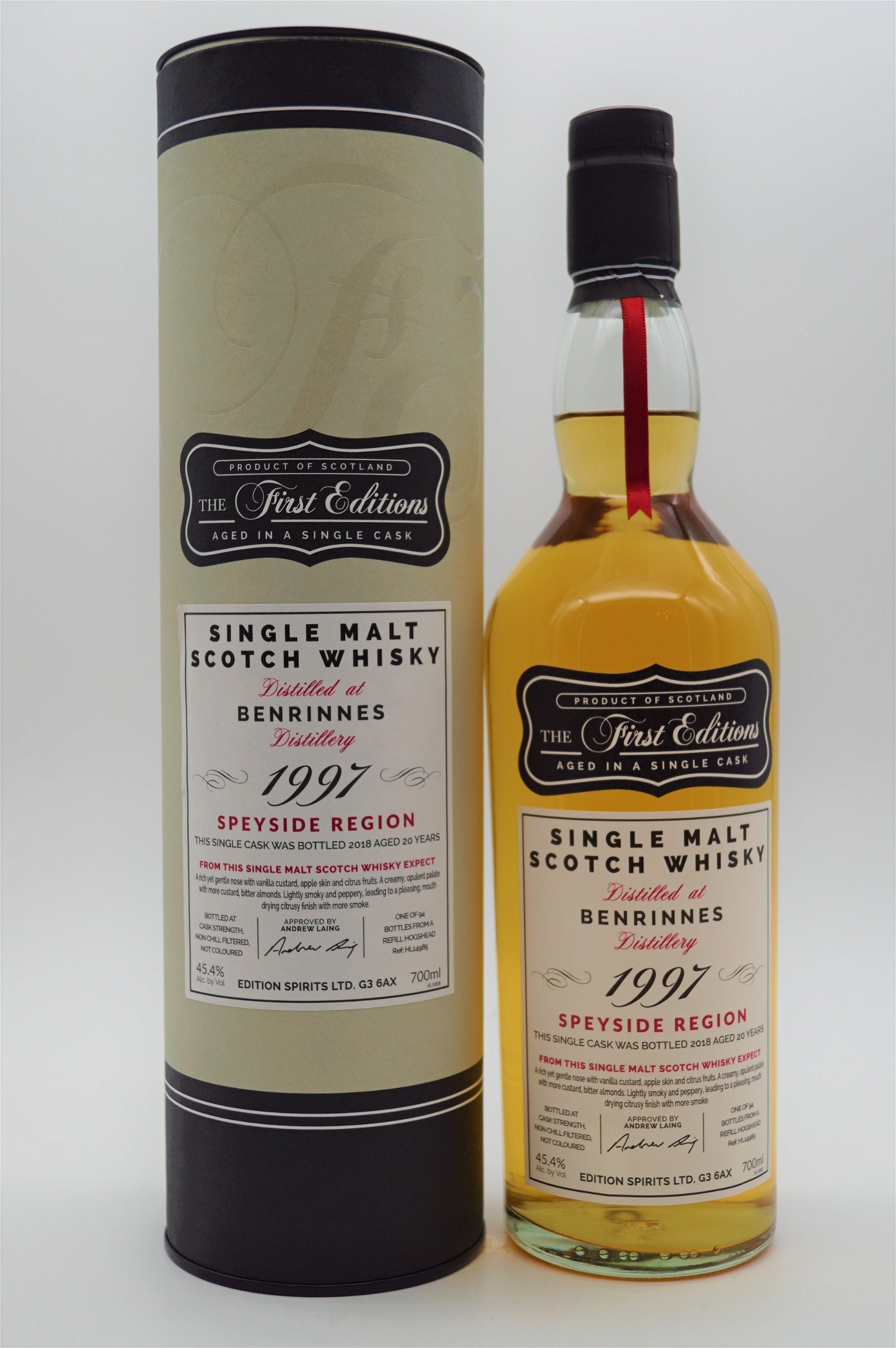 The First Editions Benrinnes 20 Jahre 1997/2018 94 Fl. Single Malt Whisky