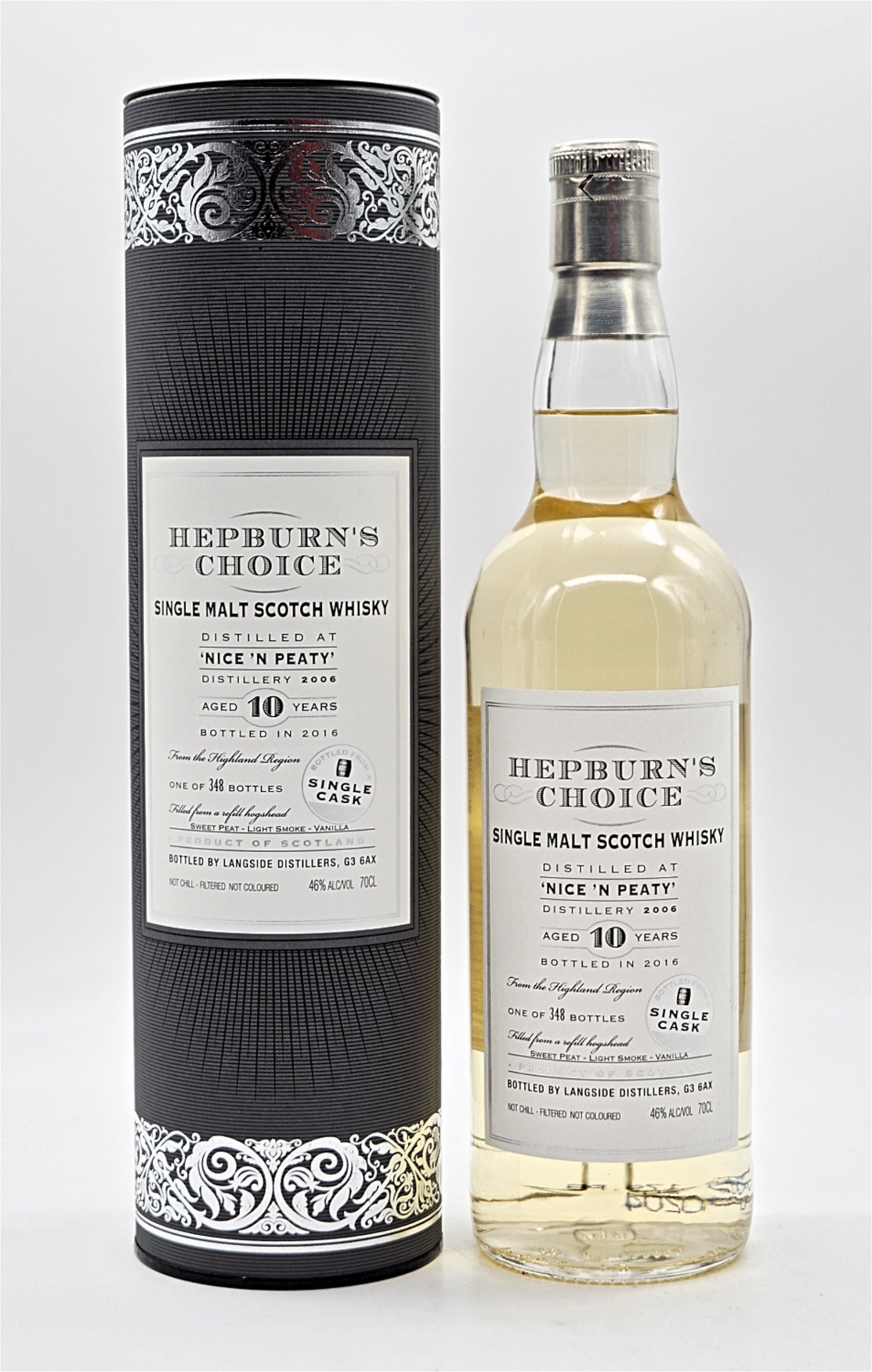 Hepburns Choice Nice n Peaty 10 Jahre 2006/2016 - 348 Fl. Single Malt Scotch Whisky