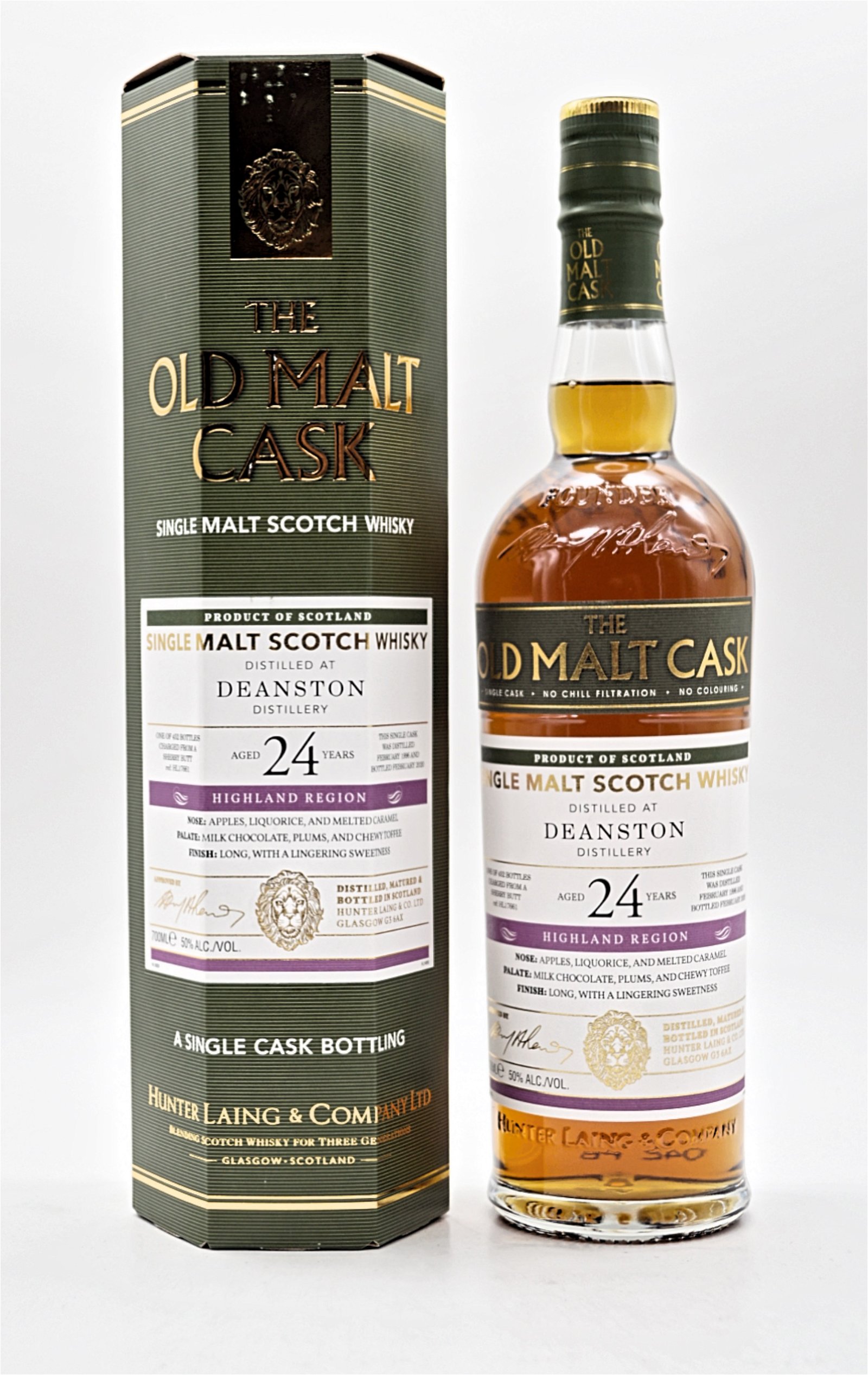 The Old Malt Cask Deanston Distillery 24 Jahre 1996/2020 50% 452Fl. Single Cask Single Malt Scotch Whisky