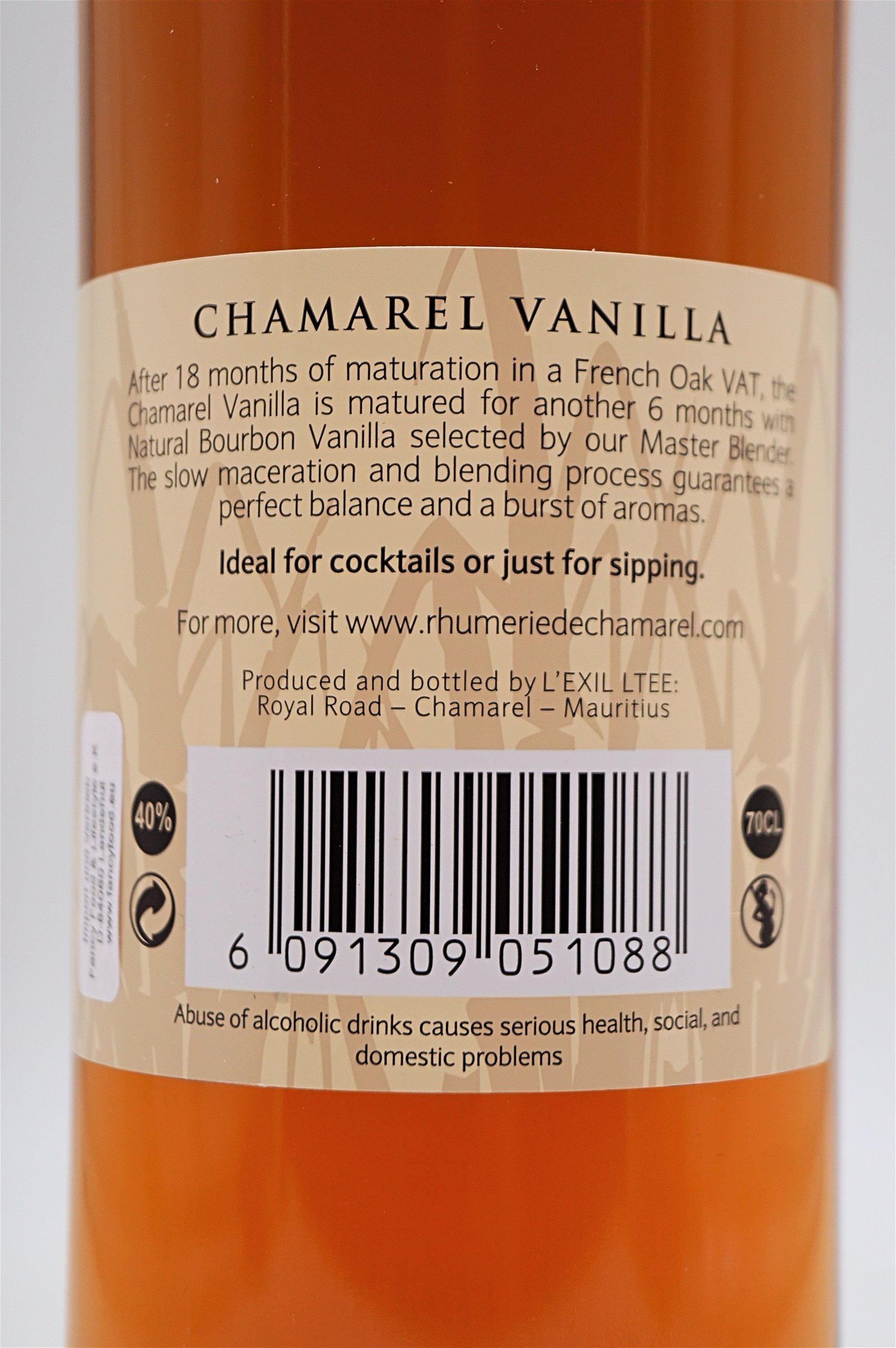 Chamarel Spiced Rum Vanilla