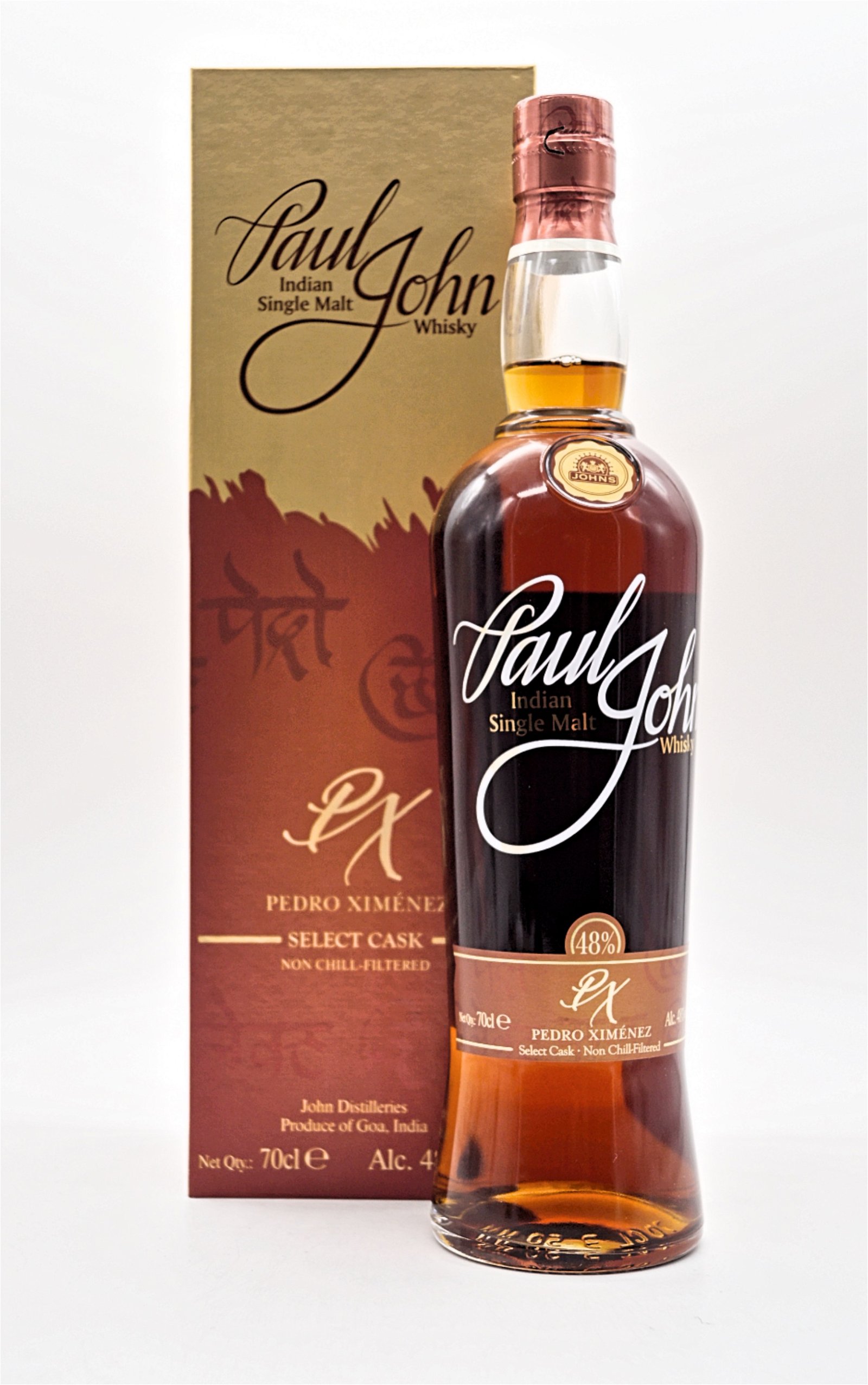 Paul John PX Pedro Ximenez Select Cask Batch 3 Indian Single Malt Whisky