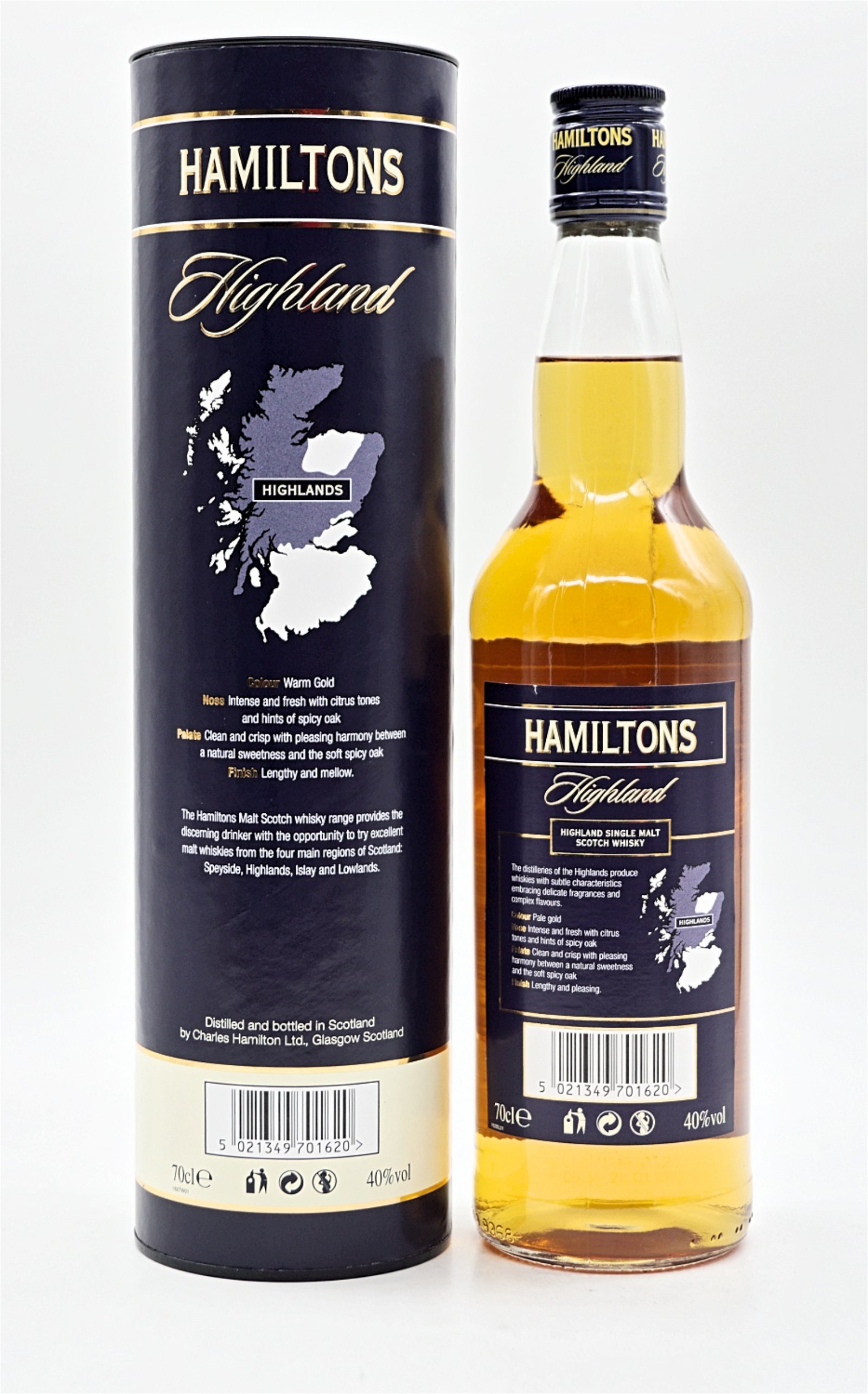 Hamiltons Highland Single Malt Scotch Whisky