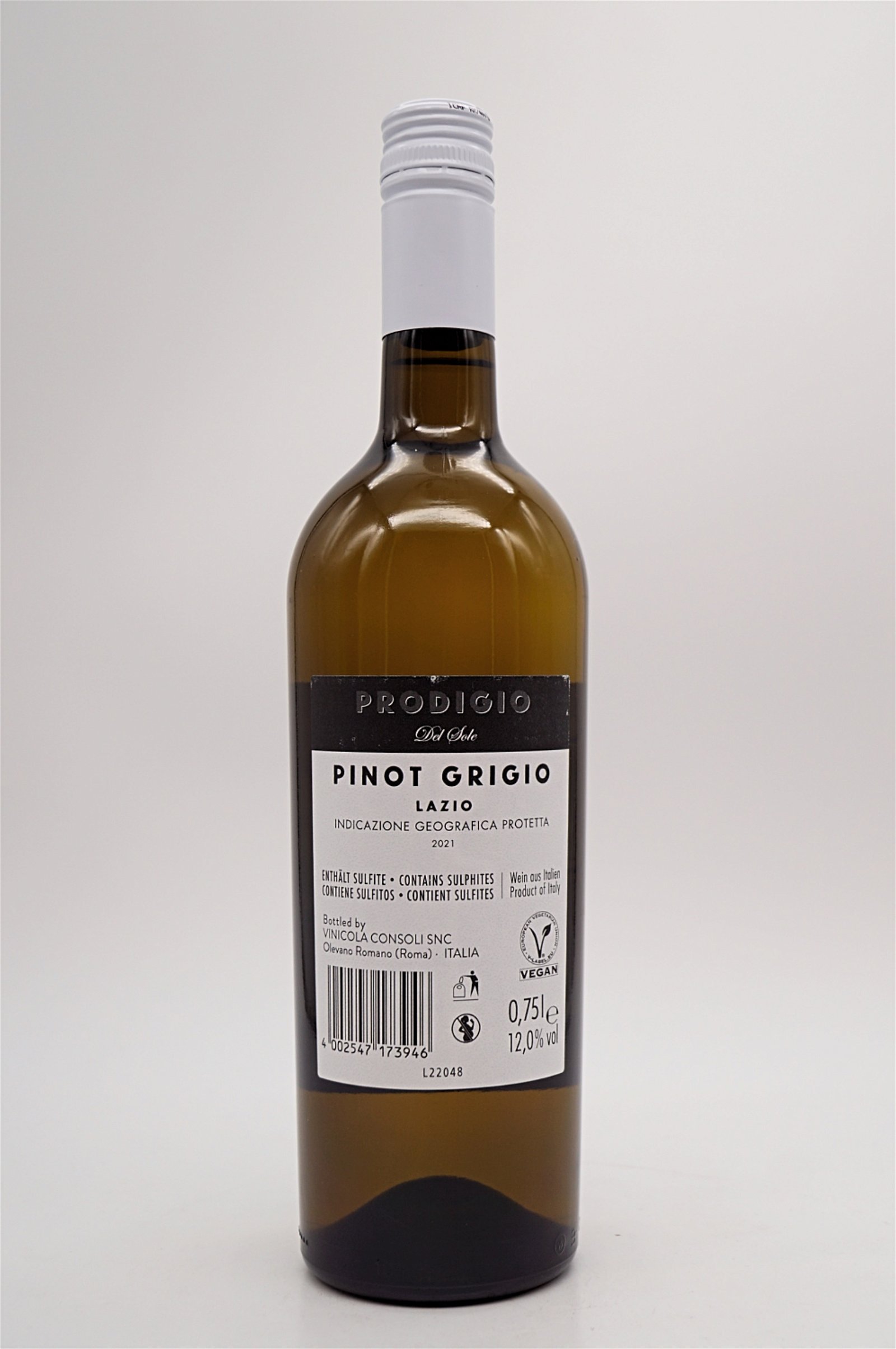 Latentia Winery Pinot Grigio Del Sole Prodigio Lazio 2021