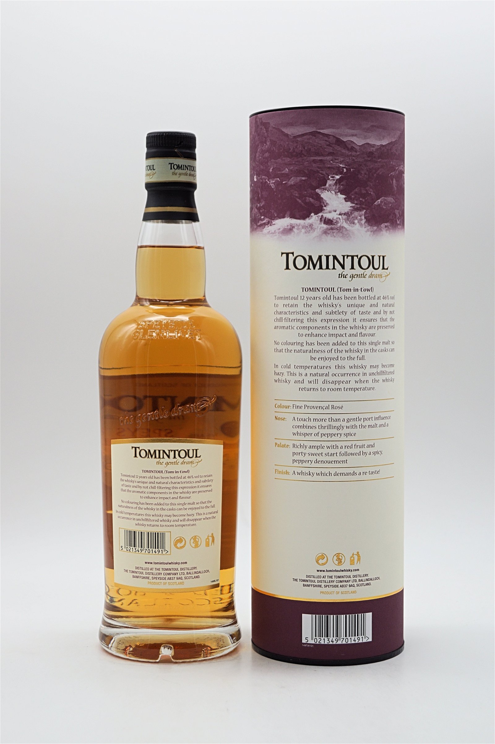 Tomintoul 12 Jahre Single Malt Scotch Whisky Portwood Finish