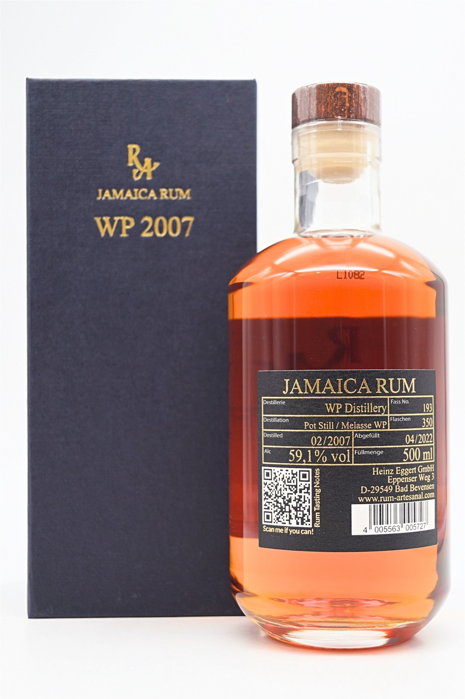 Rum Artesanal Jamaica WP 2007 Rum