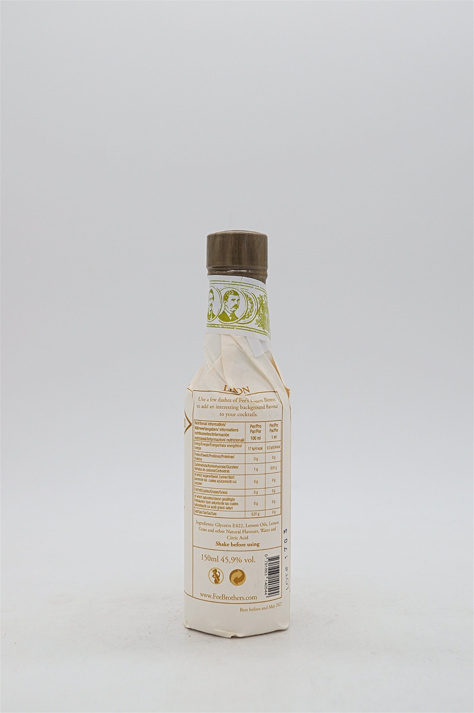 Fee Brothers Lemon Bitter Cocktail Flavouring