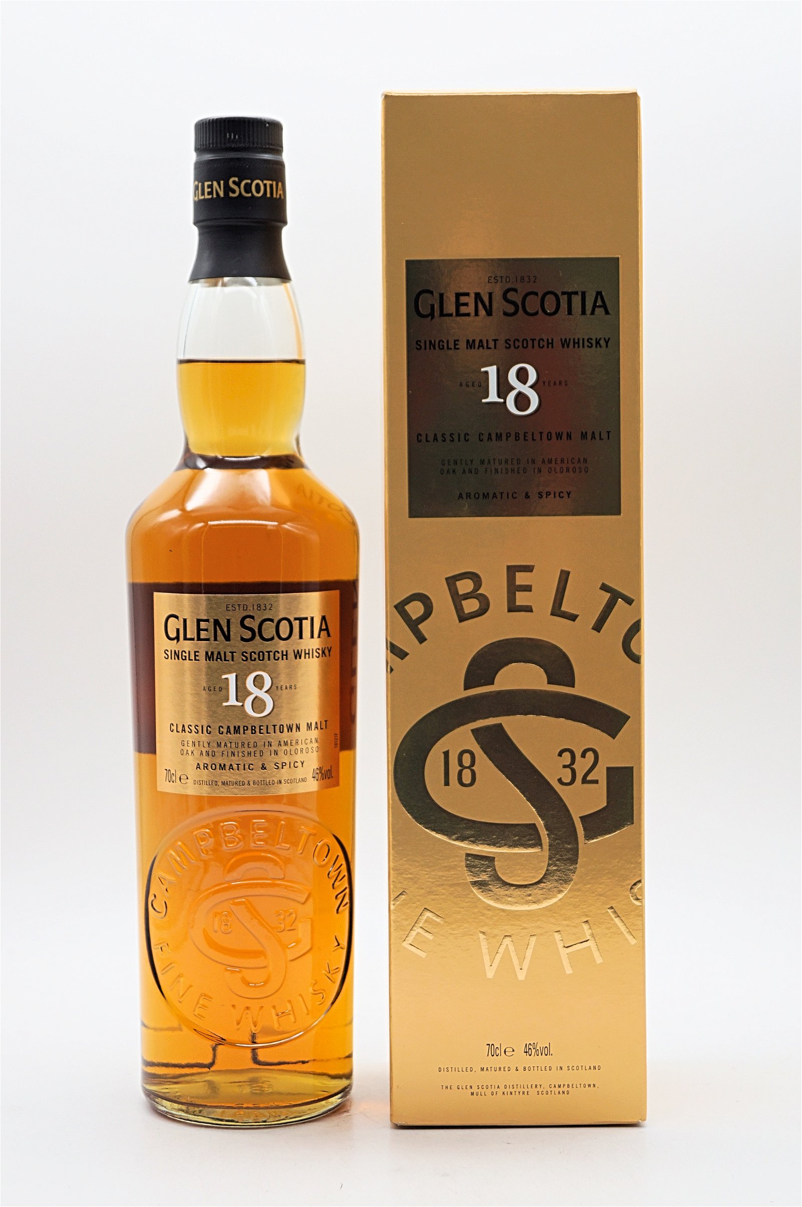 Glen Scotia 18 Jahre Single Malt Scotch Whisky Aromatic and Spicy